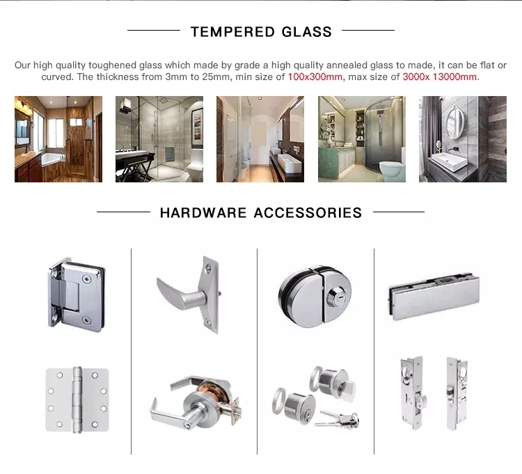 جدران دش زجاجية فرملس