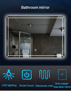 300mm 12X Magnifying Anti Fog Shaving Beauty Salon Mirror, Bathroom Wall Concave Mirrors with Light