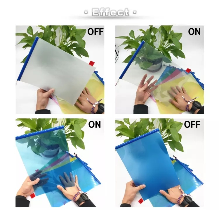 دش الذكية الزجاج انزلاق الباب فيلم PDLC للأبواب