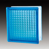Blue Color Hollow Structure Decorative Piece Glass Block