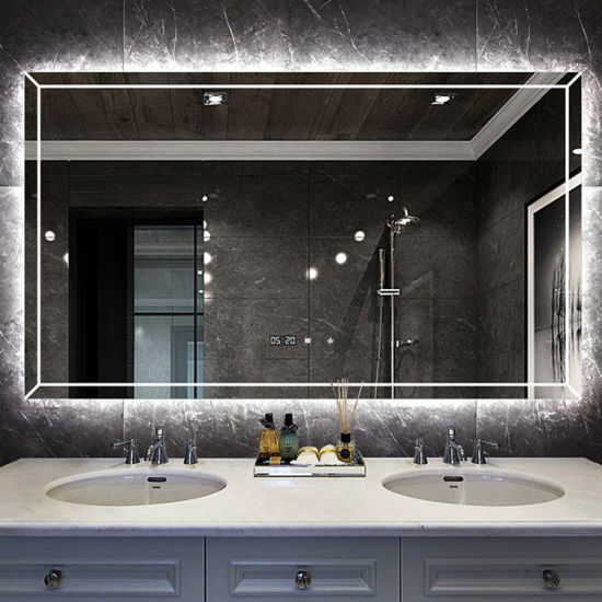 Waterproof Smart LED Mirror Illuminated Bathroom Mirror with LED Light