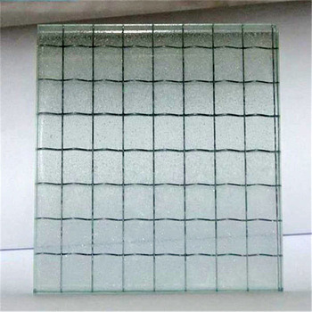 5-8mm Metal Mesh Toughened Tempered Wired Laminated Glass