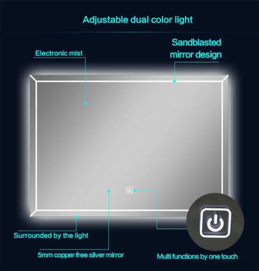 Large Screen Intellengent Furniture Makeup Smart LED Mirror