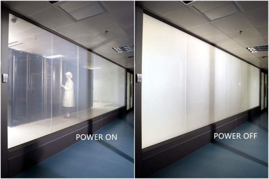 Indoor Window Partition Wall Electronic Switchable PDLC Smart Glass Prices 