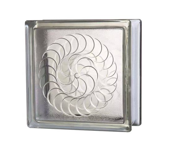 190X190X80mm Decoration Glass Function And Clear Glass Brick