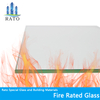 Monolithic Fire Resistant tempered Glass for construction real estate glass