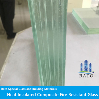 25mm Fireproof Glass/ Heat Insulating Fire Resistant Glass for Fireplace