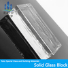 50x100x200mm Polished Solid Clear Crystal Glass Bricks For Hotel Wall Partition