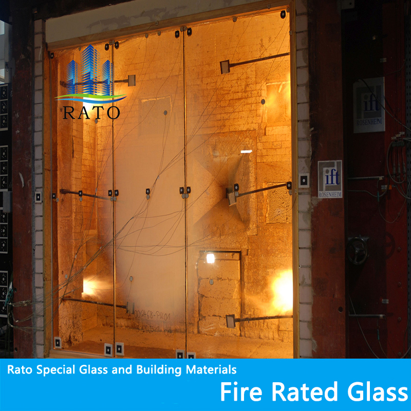 Clear Heat Resistant Tempered Fire Rated Glass For Gas Stove/Oven 