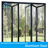 Heat Insulation patio aluminium glazed folding doors accordion doors