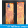 Insulated Fire Rated Profilewith Argon Gas Hollow Glazed Aluminium Swing Window