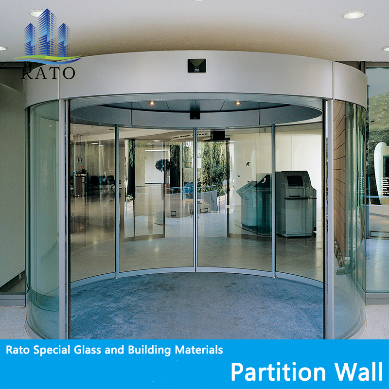 Demountable Glass Office Partition, Transparent Glass Partition with PVC Profile, Frameless Glass Types of Wall Partition