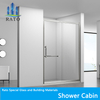 Hotel Wholesale Factory Price Customizable Sliding Square Tempered Glass Shower Cabin, High Quality Shower Enclosure