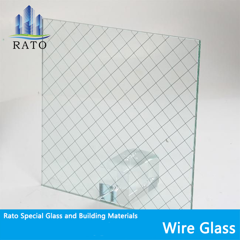Ce Certificated 6mm, 8mm, 10mm, Frosted Wire Mesh Decorative Laminated Glass for Window