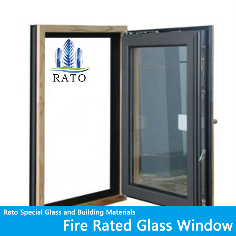Stainless Steel Fire Rated Glass Windows with BS Certificates