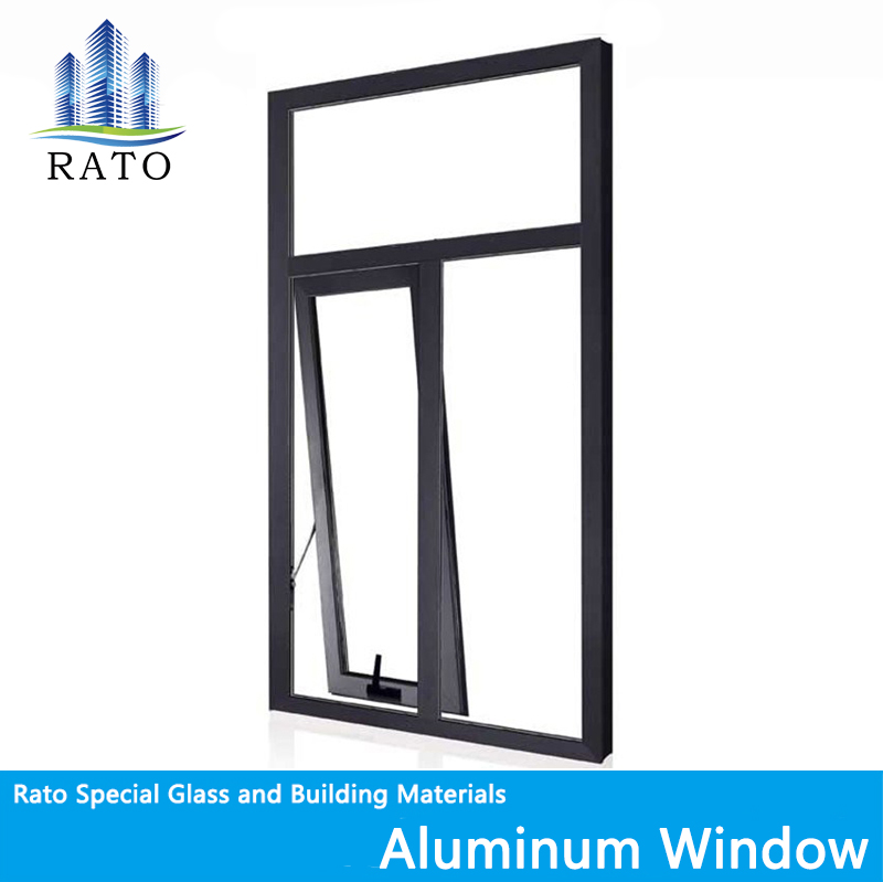 Simple design double glass lamination wind proof aluminum casement window and door with low price